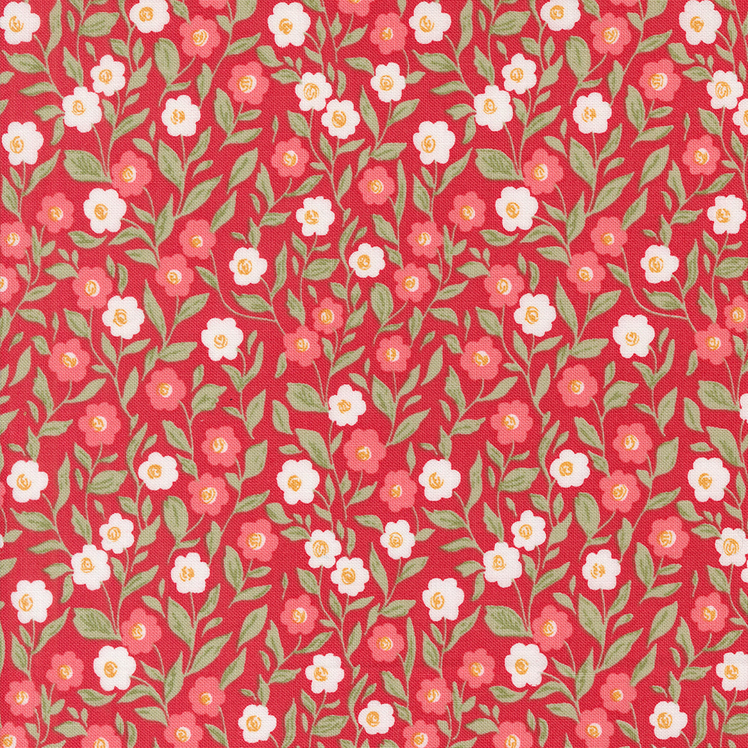 Love Blooms Rose Small Floral M52212 by Lella Boutique for Moda Fabrics (sold in 25cm increments)