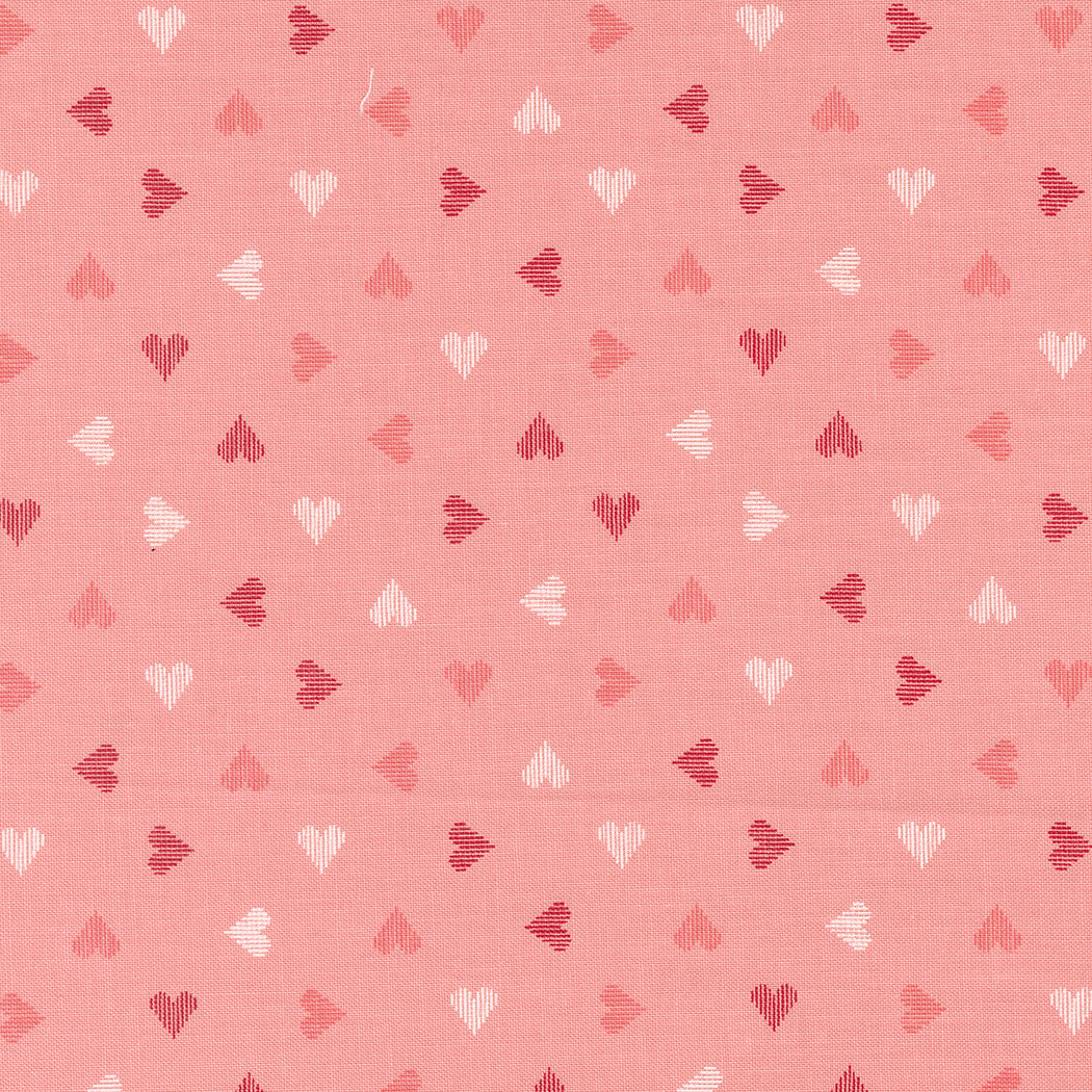 Love Blooms Blush Heart M522314 by Lella Boutique for Moda Fabrics (sold in 25cm increments)