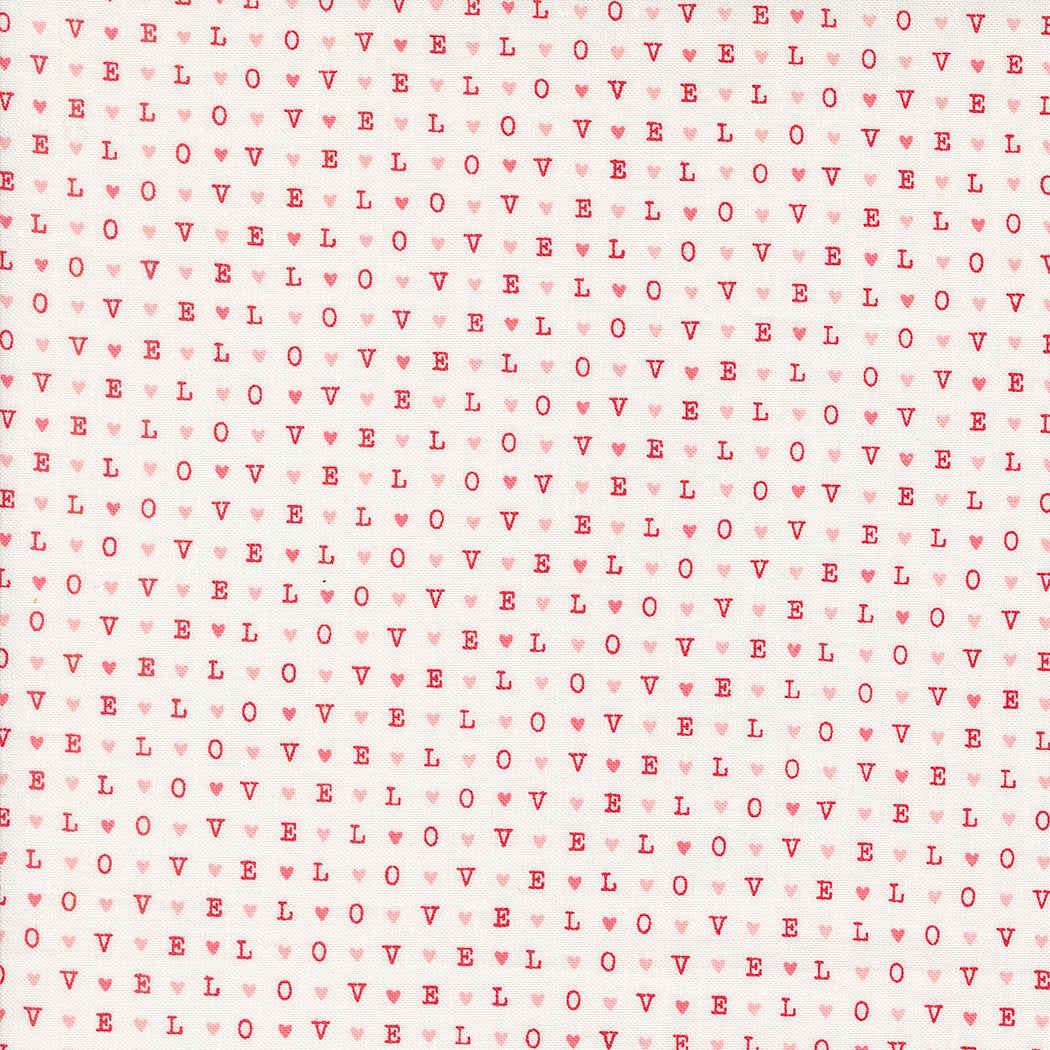 Love Blooms Lace Text M522511 by Lella Boutique for Moda Fabrics (sold in 25cm increments)