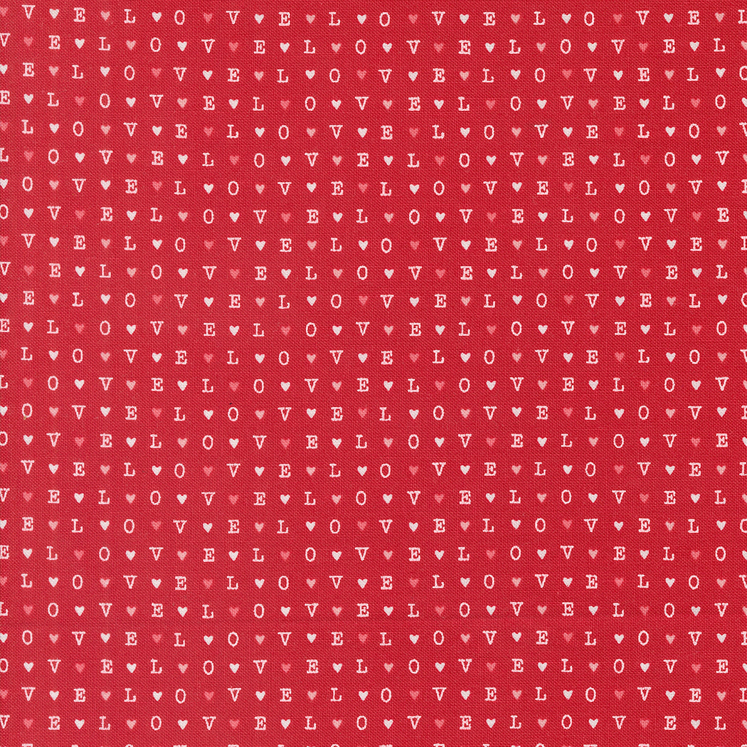 Love Blooms Rose Text M522512 by Lella Boutique for Moda Fabrics (sold in 25cm increments)