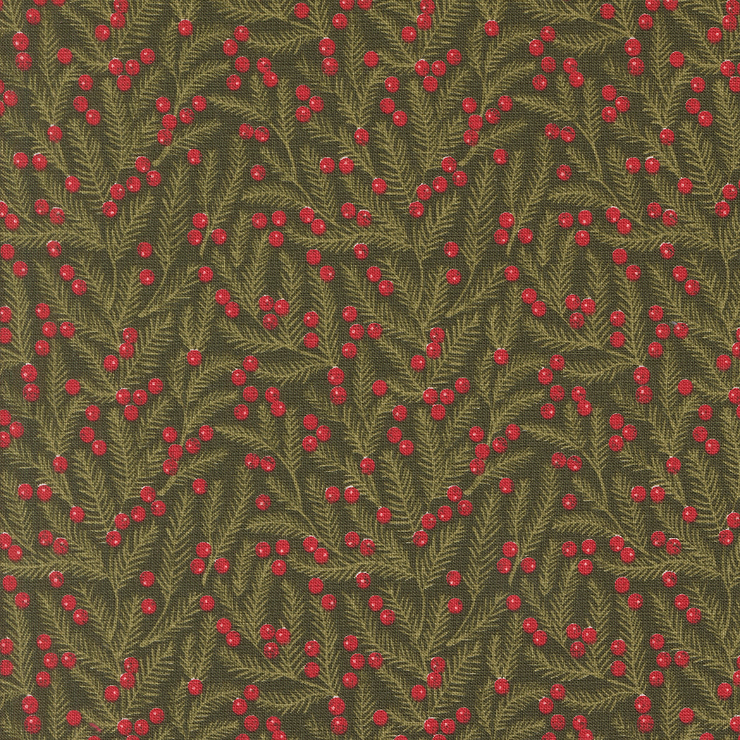 Berry & Pine Pine Needles Evergreen M524313 by Lella Boutique for Moda Fabrics (Sold in 25cm increments)