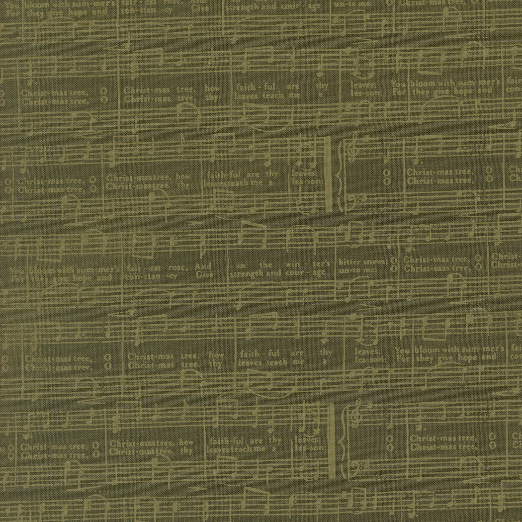 Berry & Pine O Christmas Tree Text Wintergreen M524413 by Lella Boutique for Moda Fabrics (Sold in 25cm increments)