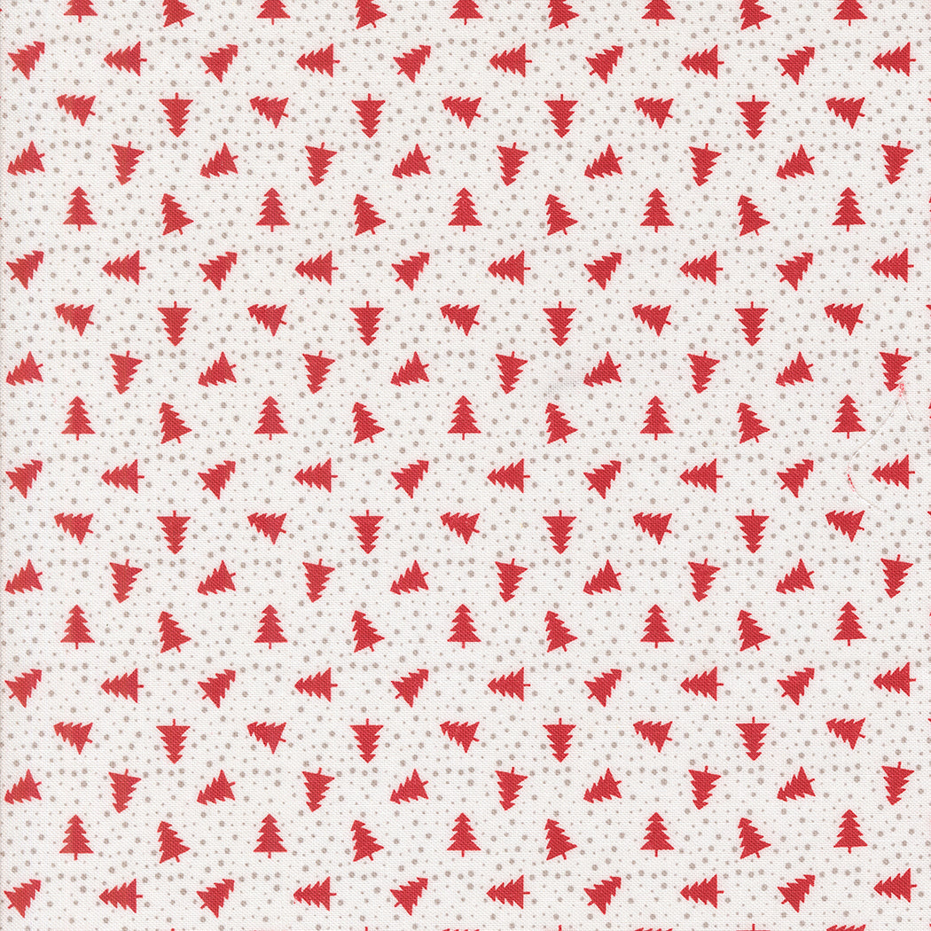 Berry & Pine Little Trees Snow M524513 by Lella Boutique for Moda Fabrics (Sold in 25cm increments)