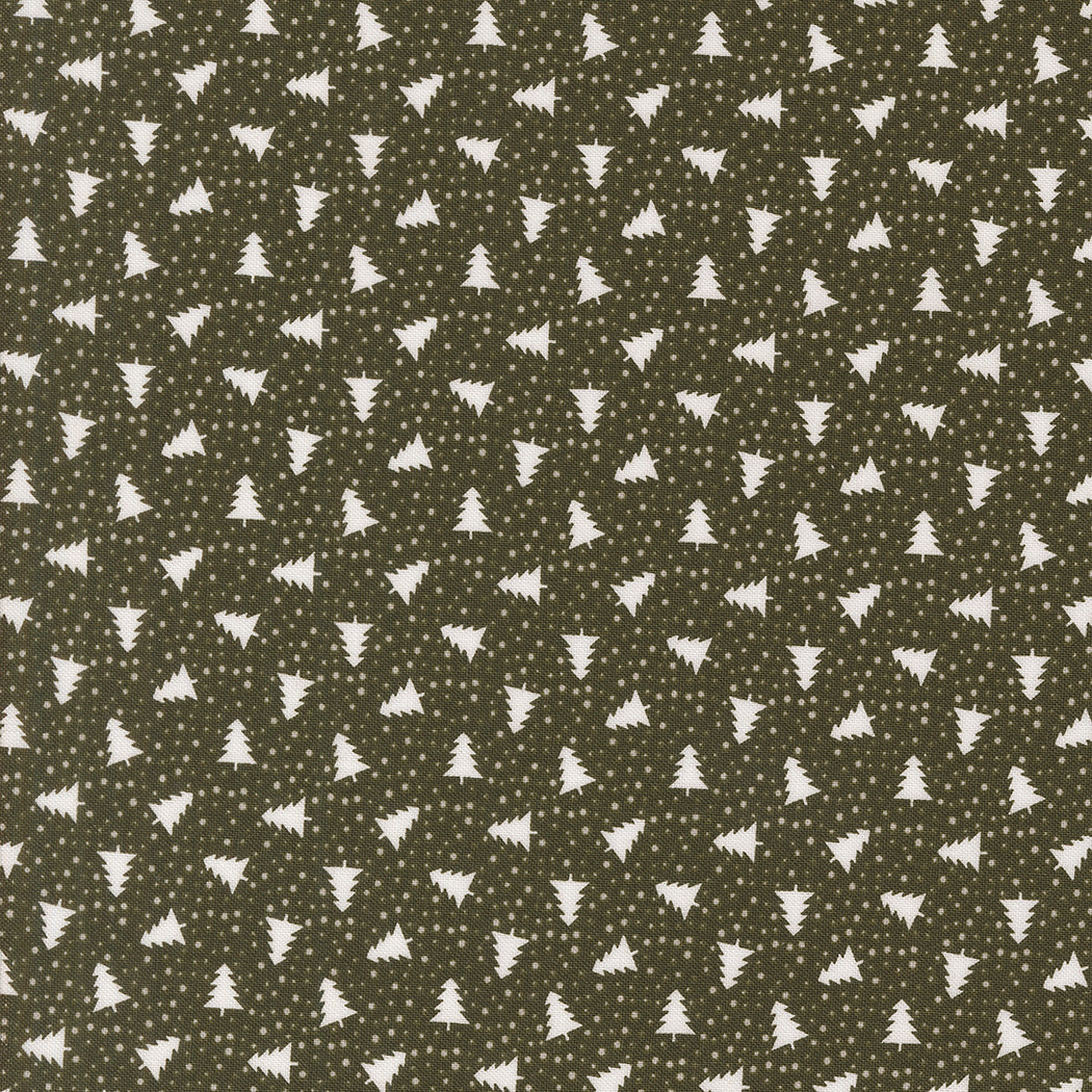 Berry & Pine Little Trees Wintergreen M524513 by Lella Boutique for Moda Fabrics (Sold in 25cm increments)