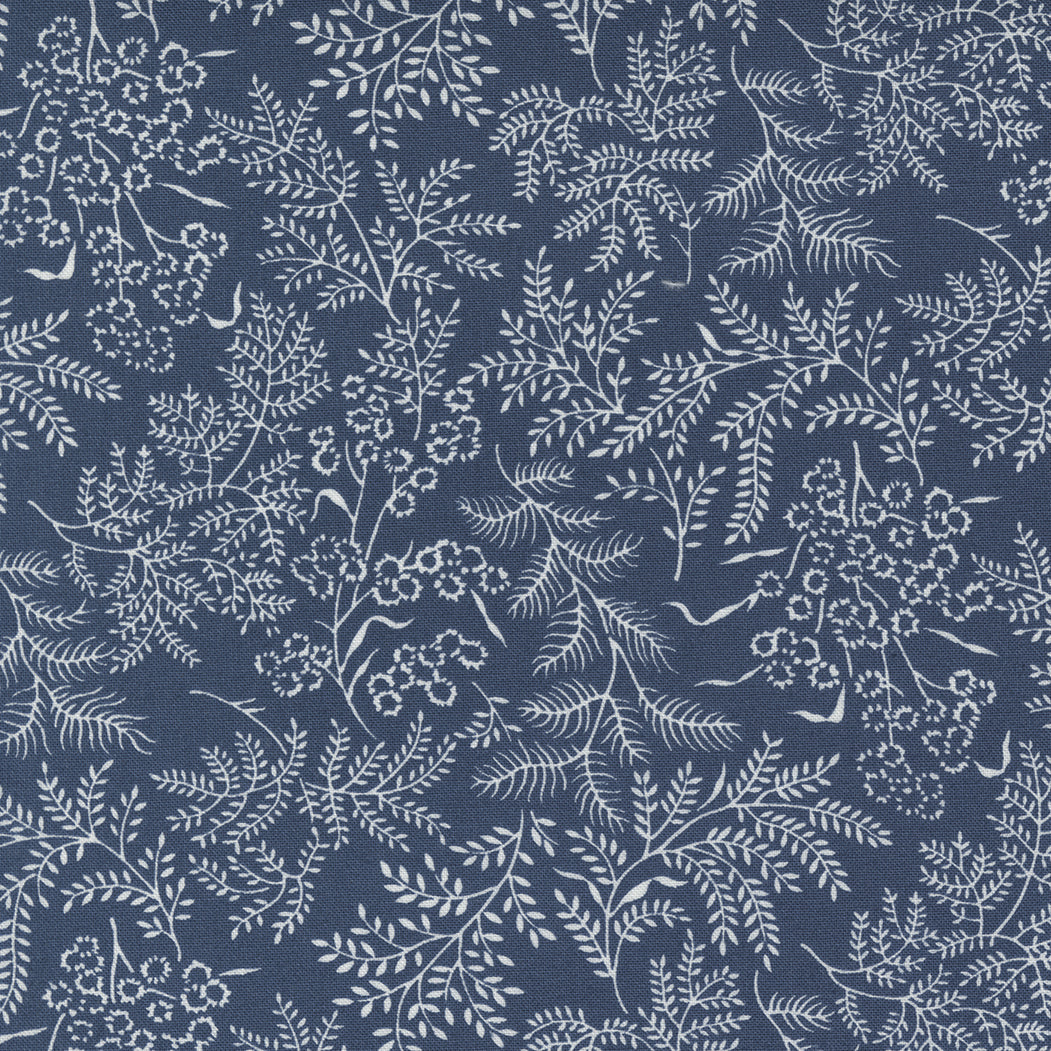 Nantucket Summer Sconset Landscape Nature Navy M5526123 by Camille Roskelley for Moda fabrics (Sold in 25cm increments)