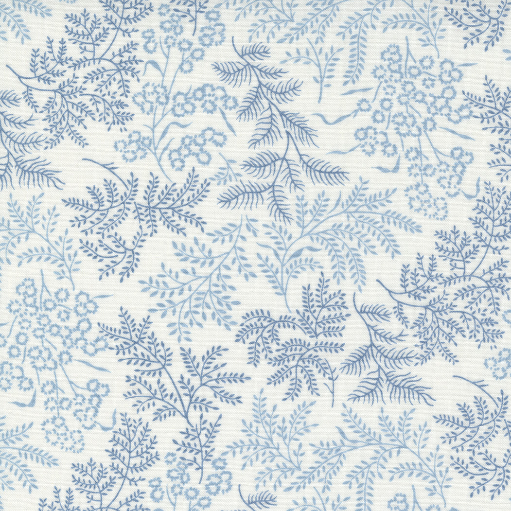 Nantucket Summer Sconset Landscape Nature Cream Blue M5526134 by Camille Roskelley for Moda fabrics (Sold in 25cm increments)