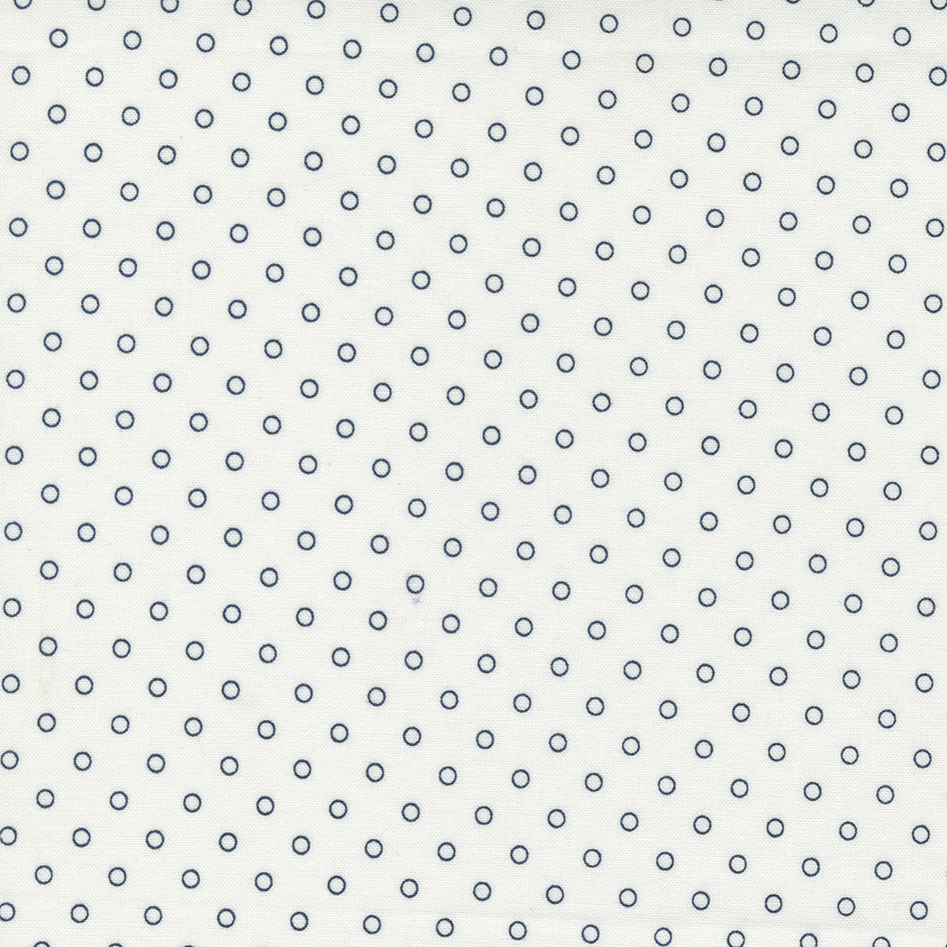 Nantucket Summer Smitten Dot Cream M5526411 by Camille Roskelley for Moda fabrics (Sold in 25cm increments)