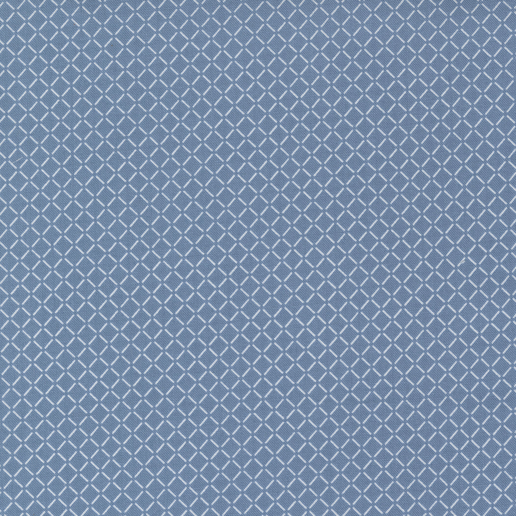 Nantucket Summer Sail Check Lake M5526515 by Camille Roskelley for Moda fabrics (Sold in 25cm increments)