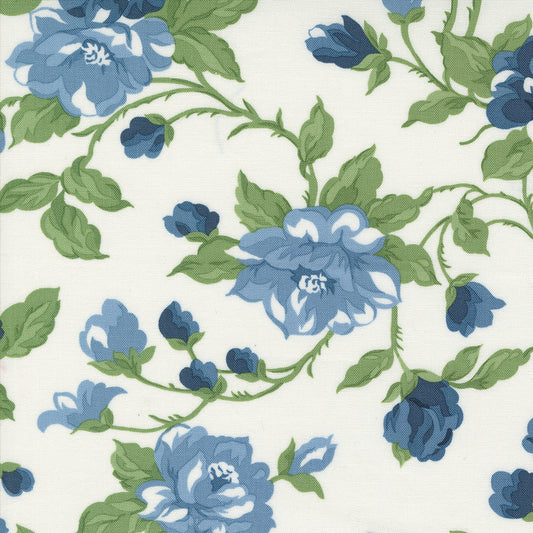 Shoreline Large Floral Cream M5530011 by Camille Roskelley for Moda Fabrics (Sold in 25cm Increments)
