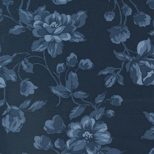 Shoreline Large Floral Navy M5530024 by Camille Roskelley for Moda Fabrics (Sold in 25cm Increments)