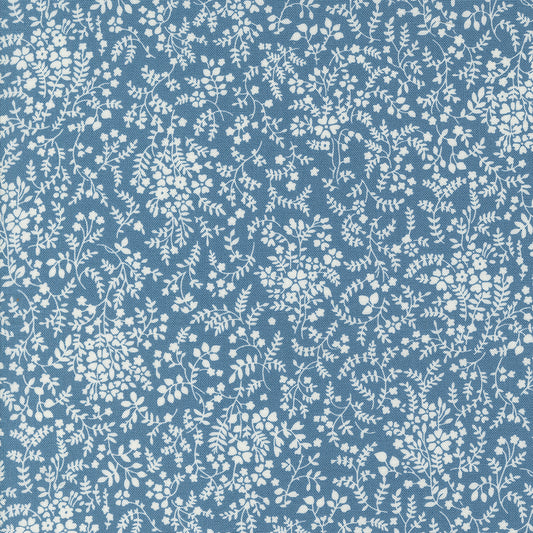 Shoreline Small Floral Medium Blue M5530423 by Camille Roskelley for Moda Fabrics (Sold in 25cm Increments)