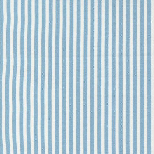 Shoreline Stripe Light Blue M5530512 by Camille Roskelley for Moda Fabrics (Sold in 25cm Increments)