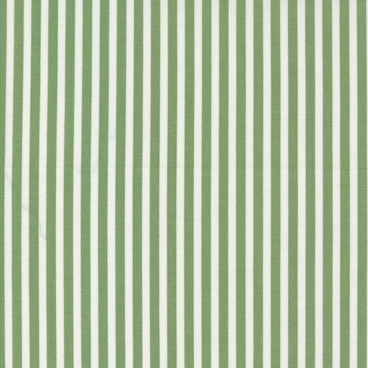 Shoreline Stripe Green M5530515 by Camille Roskelley for Moda Fabrics (Sold in 25cm Increments)