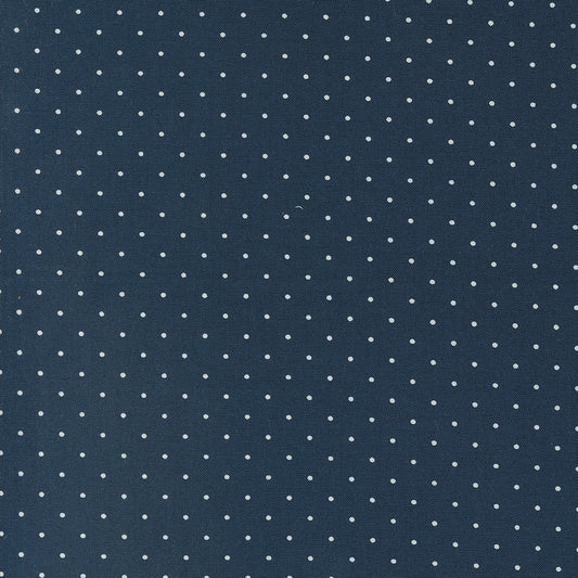 Shoreline Dot Navy M5530714 by Camille Roskelley for Moda Fabrics (Sold in 25cm Increments)