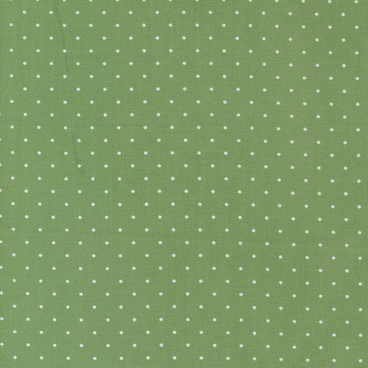 Shoreline Dot Green M5530715 by Camille Roskelley for Moda Fabrics (Sold in 25cm Increments)