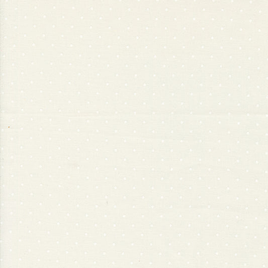 Shoreline Dot Cream White M5530721 by Camille Roskelley for Moda Fabrics (Sold in 25cm Increments)