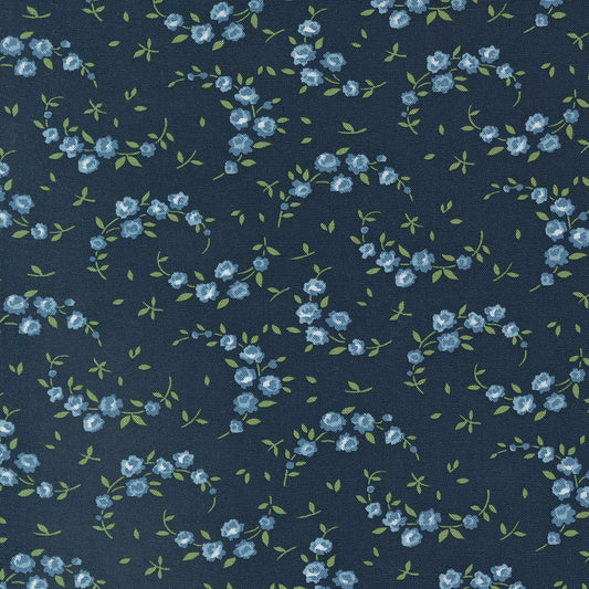 Shoreline Summer Small Floral Navy M5530814 by Camille Roskelley for Moda Fabrics (Sold in 25cm Increments)
