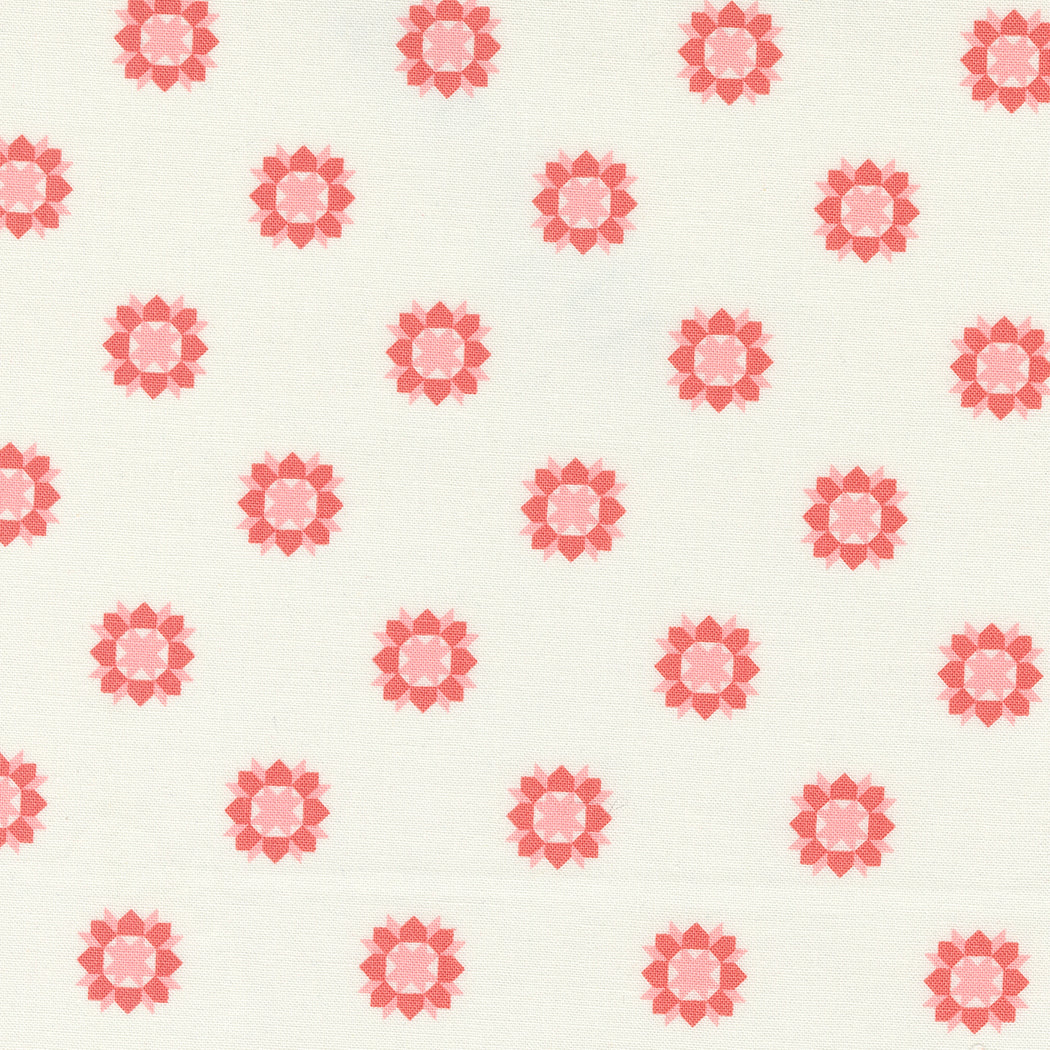 Rosemary Cottage Cream Strawberry Swoon M553521 by Camille Roskelley for Moda Fabrics (sold in 25cm increments)