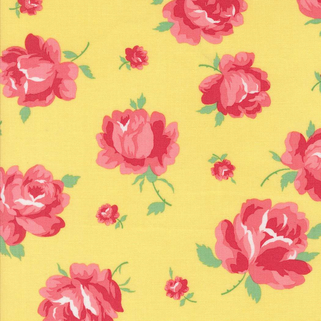 Summertime Rosie Florals Sunshine M5532016 by Camille Roskelley for Moda Fabrics (sold in 25cm increments)