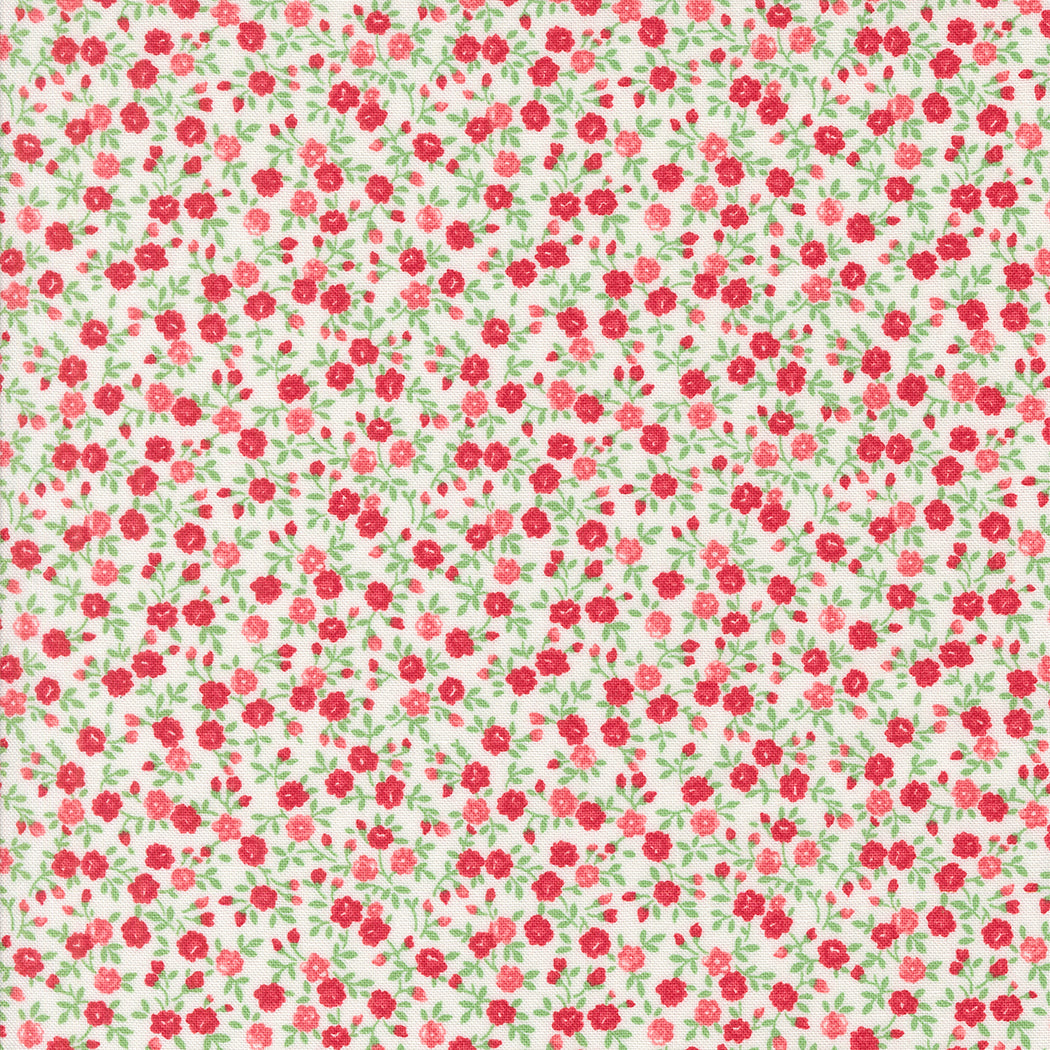 Summertime Bloom Small Cream M55321111 by Camille Roskelley for Moda Fabrics (sold in 25cm increments)