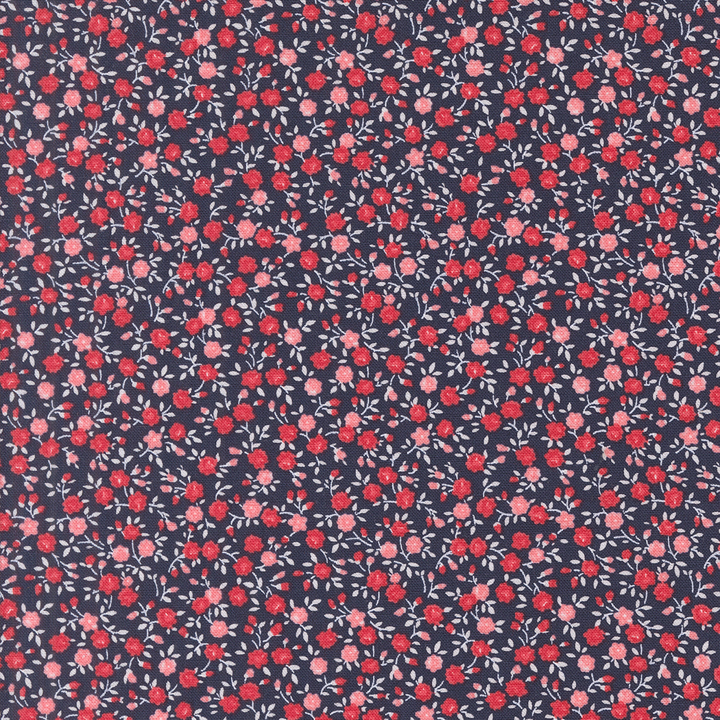 Summertime Bloom Small Navy M5532120 by Camille Roskelley for Moda Fabrics (sold in 25cm increments)