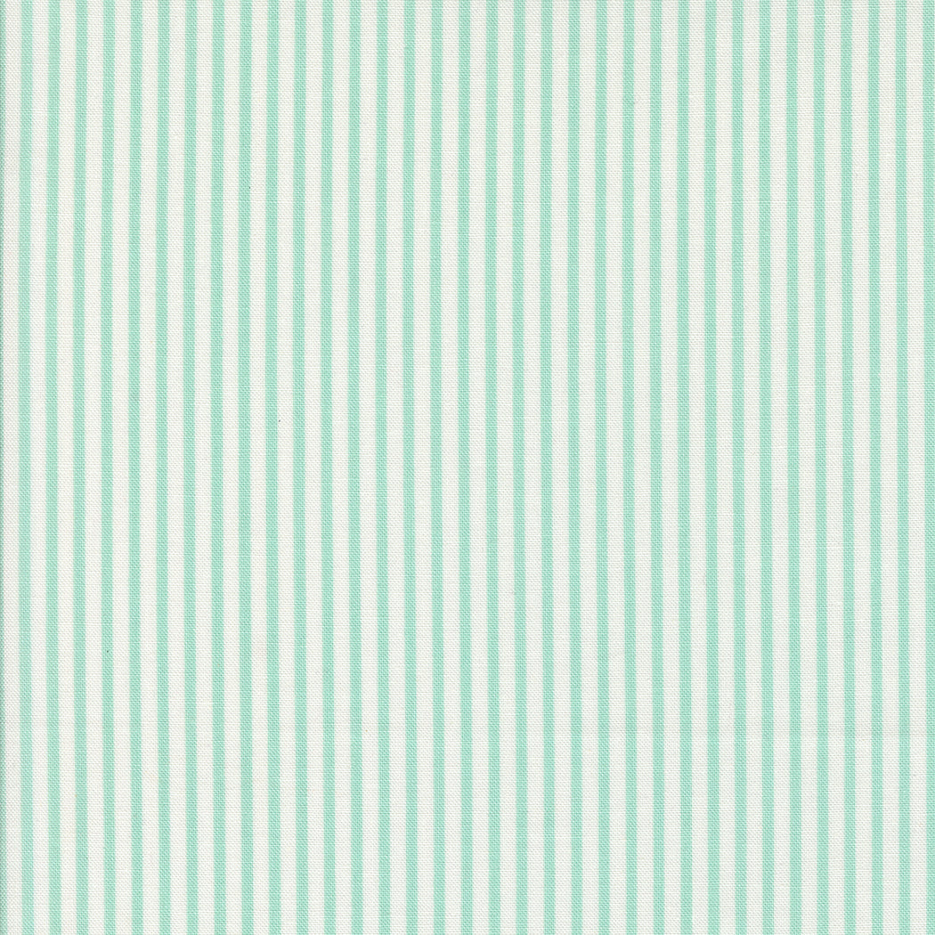 Summertime Stripe Aqua M5532429 by Camille Roskelley for Moda Fabrics (sold in 25cm increments)