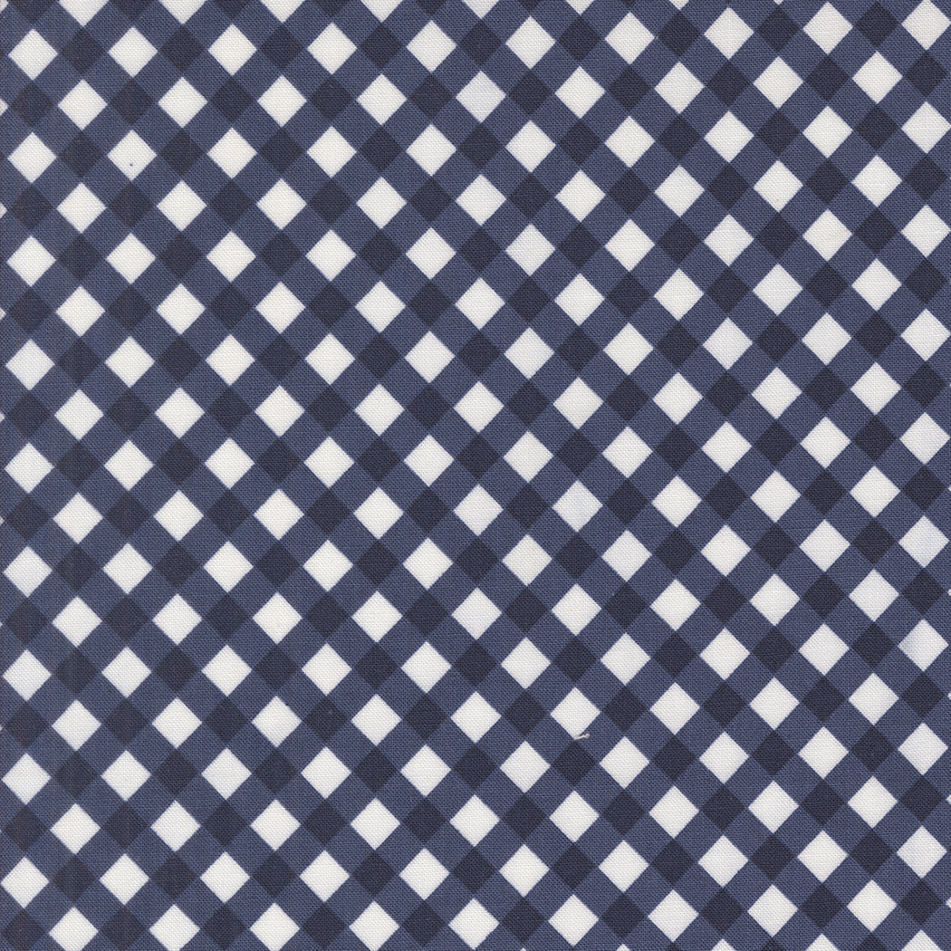 Summertime Picnic Check Navy M5532520 by Camille Roskelley for Moda Fabrics (sold in 25cm increments)