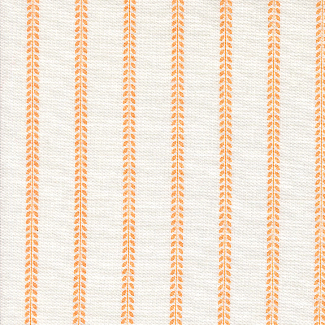 Summertime Beach Towel Stripe Cream Orange M5532711 by Camille Roskelley for Moda Fabrics (sold in 25cm increments)