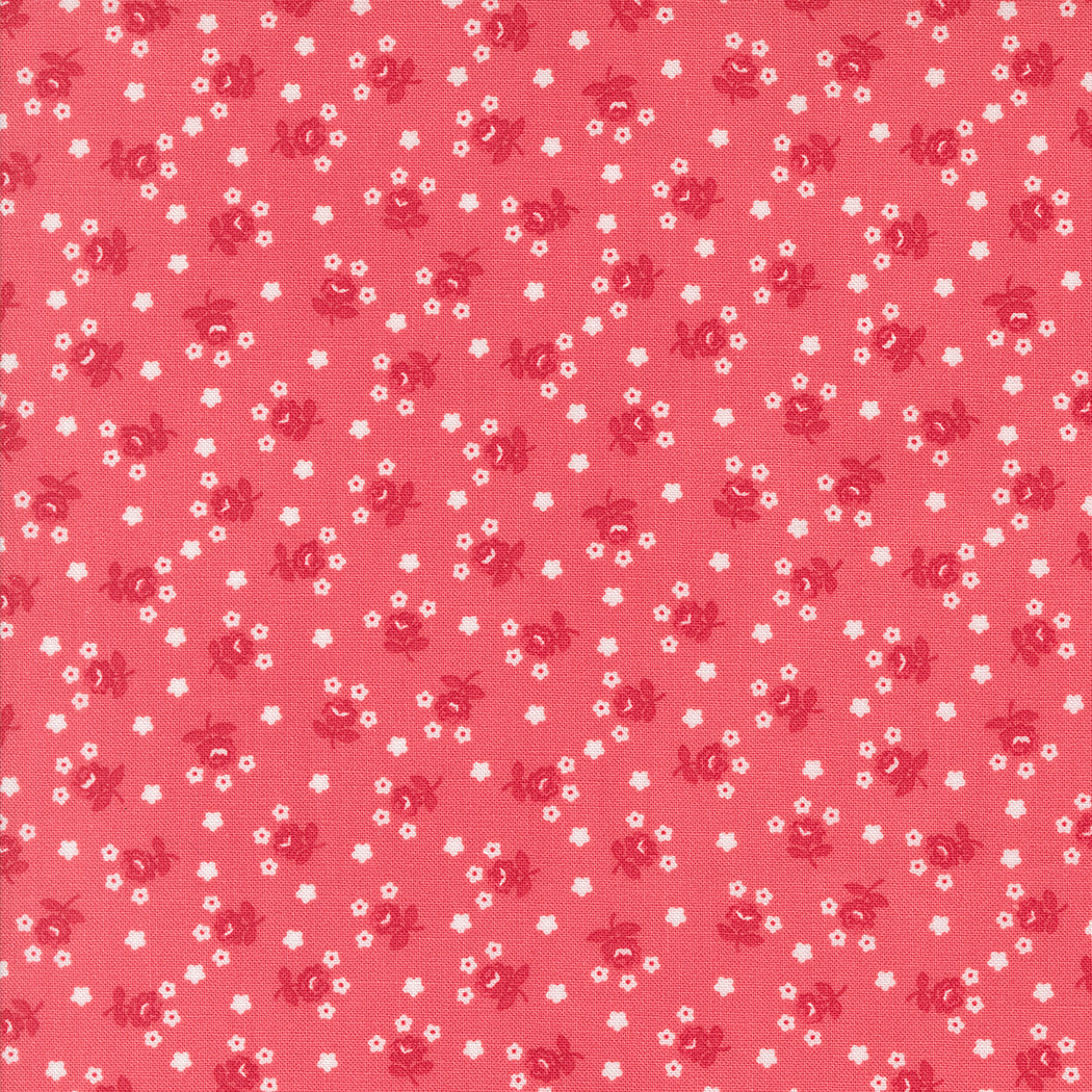 Summertime Fairground Floral Dark Pink M5532812 by Camille Roskelley for Moda Fabrics (sold in 25cm increments)