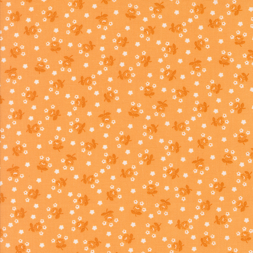Summertime Fairground Floral Orange M5532815 by Camille Roskelley for Moda Fabrics (sold in 25cm increments)