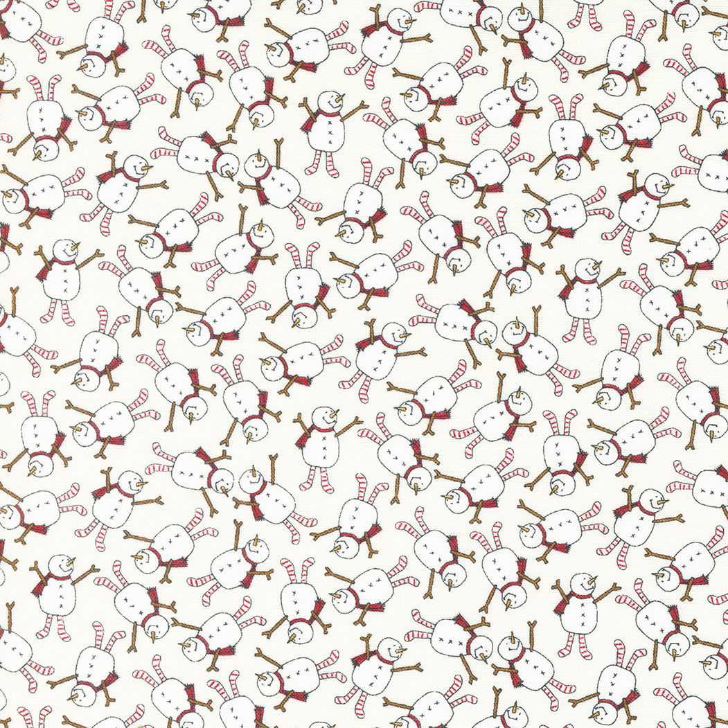 Blizzard Vanilla Snowman M5562211 by Sweetwater for Moda fabrics (sold in 25cm incremen