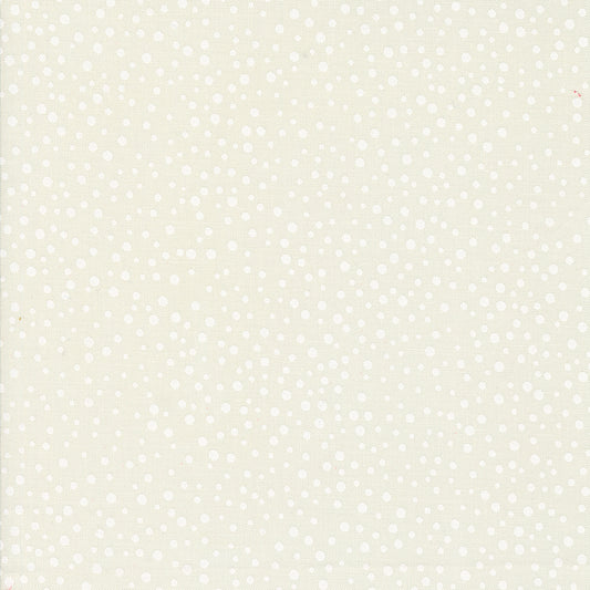 On Dasher Snowballs Vanilla White M5566521 by Sweetwater for Moda Fabrics (sold in 25cm increments)