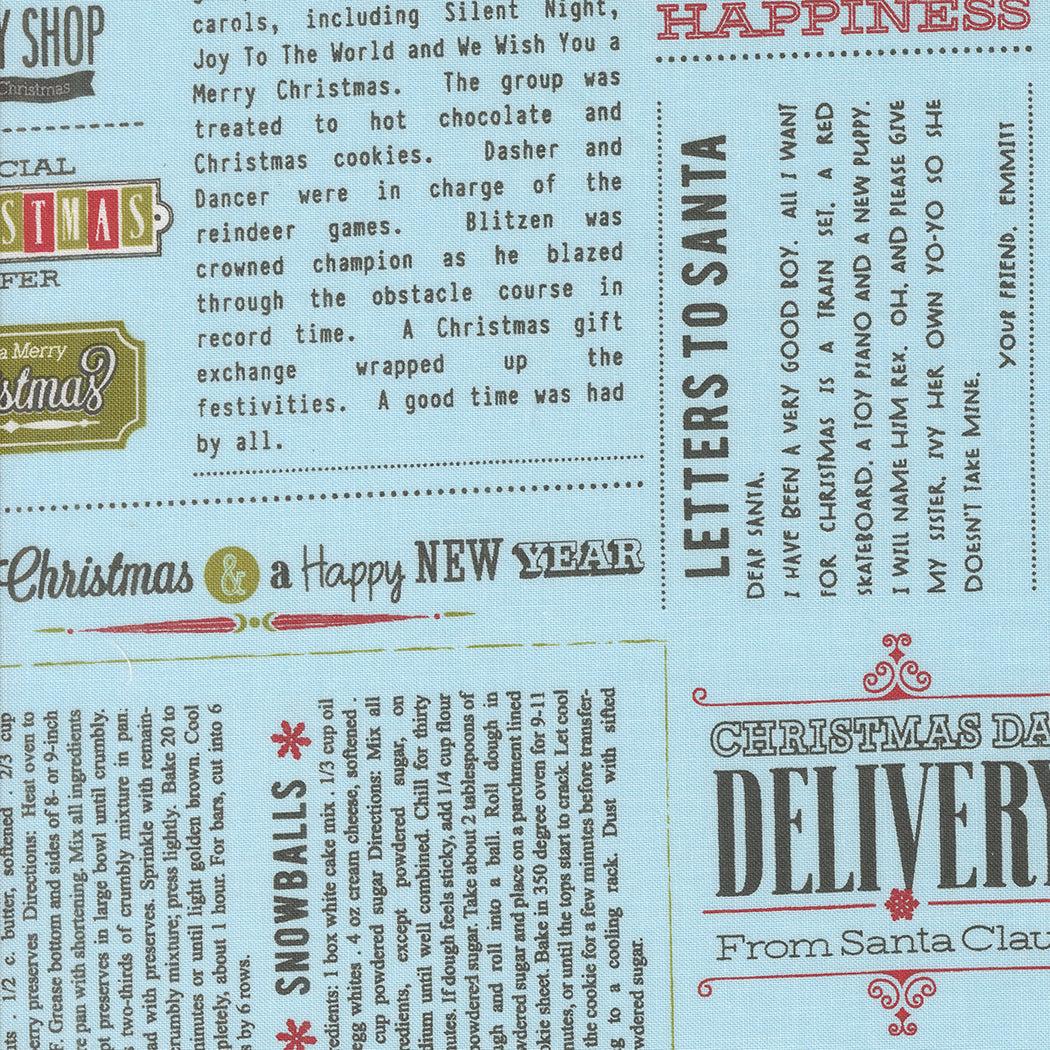 Emmitt and Ivy In The News Sky M5569016 by Sweetwater for Moda Fabrics (sold in 25cm increments)