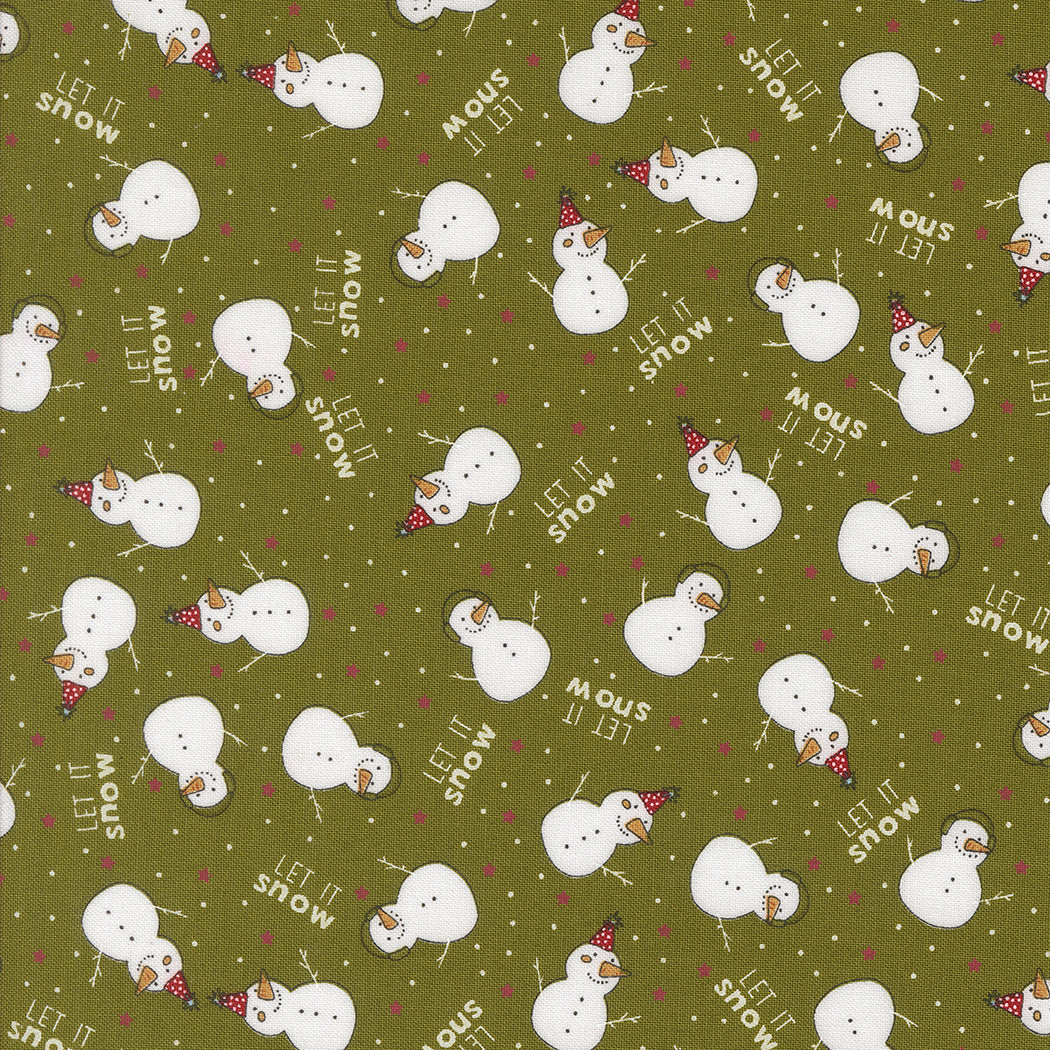 Emmitt and Ivy The Snow Kids Pine M5569113 by Sweetwater for Moda Fabrics (sold in 25cm increments)