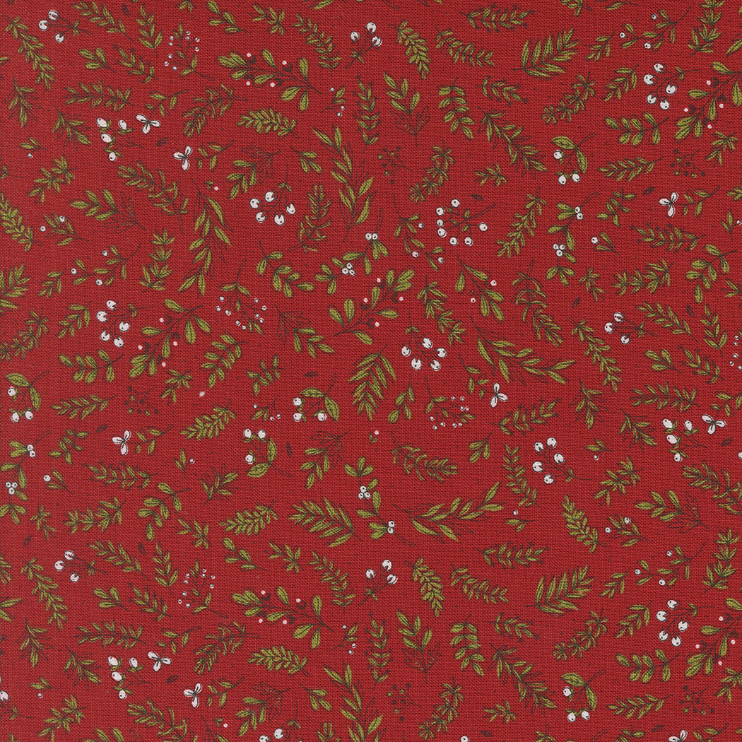 Emmitt and Ivy Holly Red M5569512 by Sweetwater for Moda Fabrics (sold in 25cm increments)
