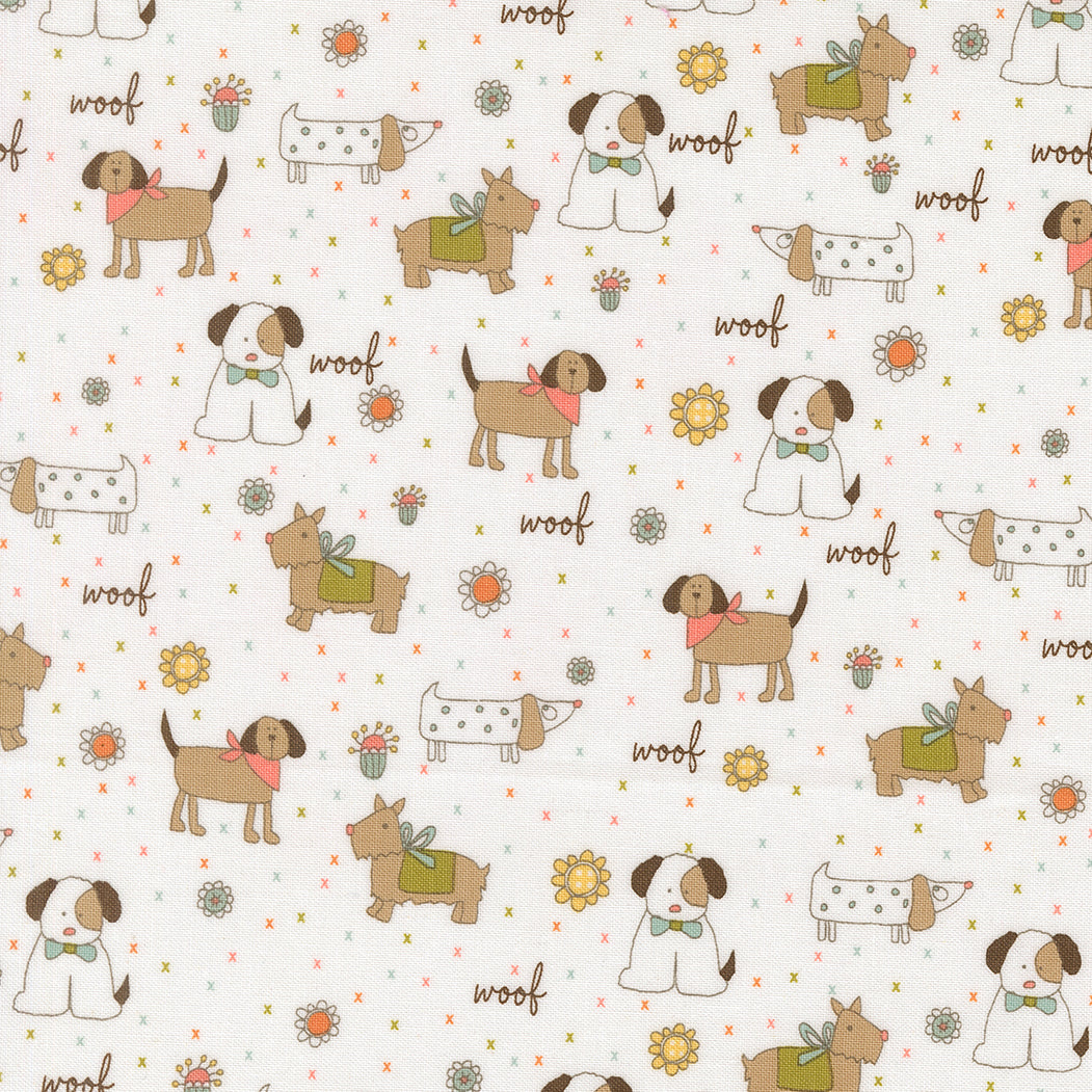Lucky Puppy Parade Cloud M5570011 by Sweetwater for Moda Fabrics (sold in 25cm increments)