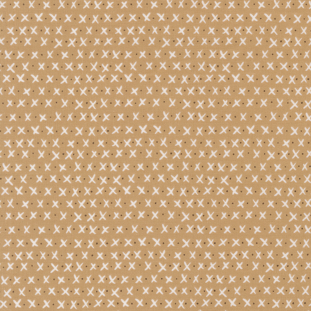 Lucky X's and O's Sand M5570527 by Sweetwater for Moda Fabrics (sold in 25cm increments)
