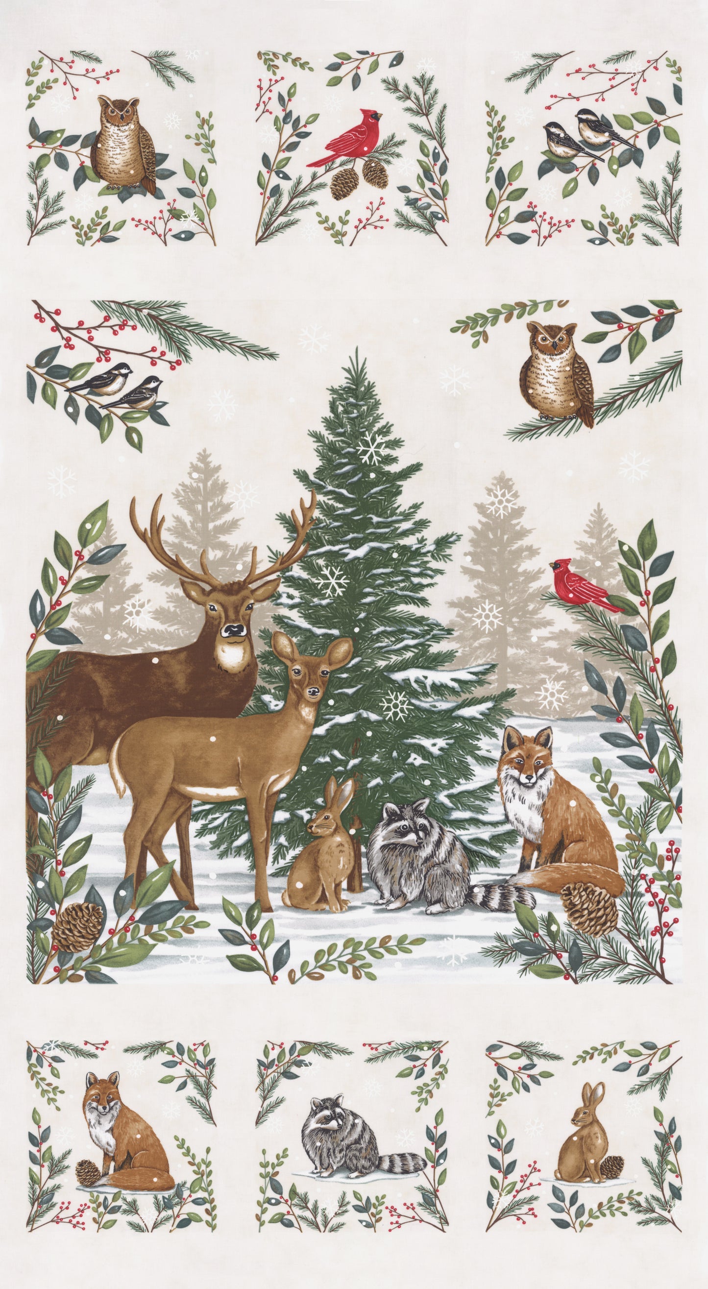 Woodland Winter Fat Quarter Bundle by Deb Strain for Moda Fabrics