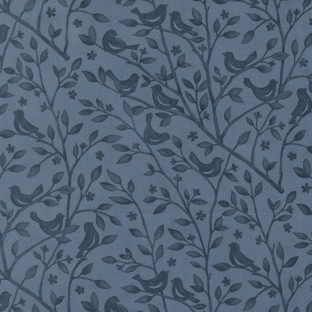 Family Tree Bird Branches Dusk M5616116 by Deb Strain for Moda Fabrics (Sold in 25cm increments)