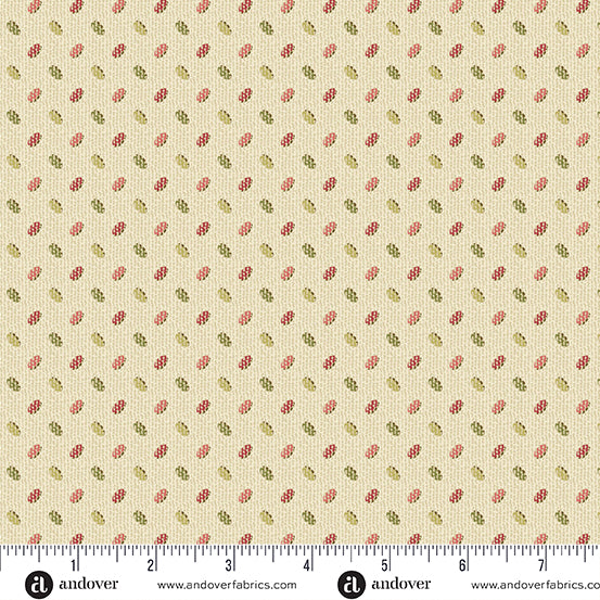 Joy Eggnog Shiny and Bright A1048L by Laundry Basket Quilts for Andover Fabrics (sold in 25cm increments)