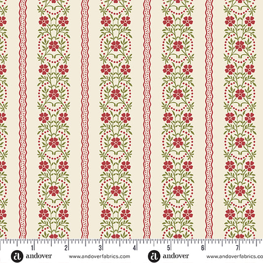 Joy Garland A1050R by Laundry Basket Quilts for Andover Fabrics (sold in 25cm increments)