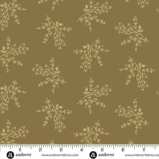 Joy Evergreen Juniper Berry A1053N by Laundry Basket Quilts for Andover Fabrics (sold in 25cm increments)