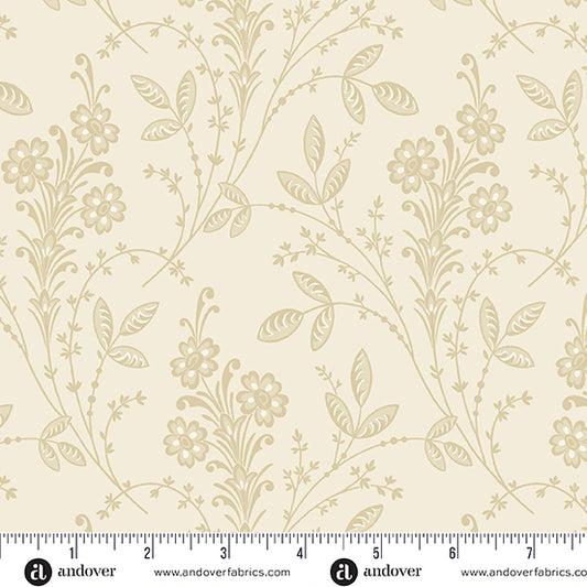 Joy First Snow Snowdrop A1056L by Laundry Basket Quilts for Andover Fabrics (sold in 25cm increments)