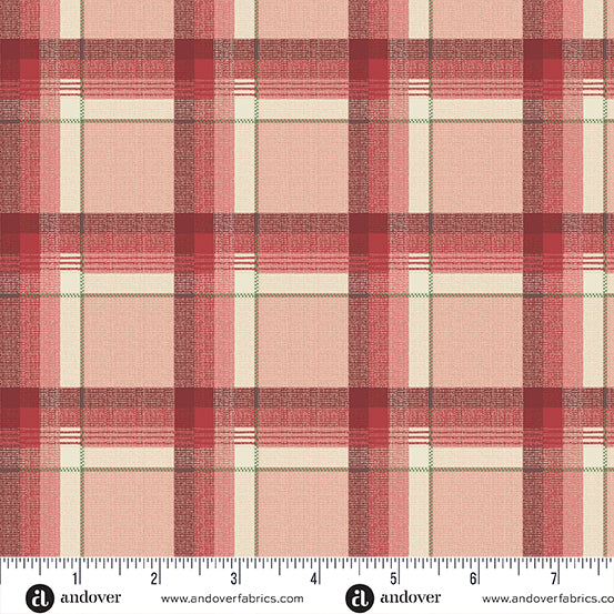 Joy Holly Berries Rustic A1058R by Laundry Basket Quilts for Andover Fabrics (sold in 25cm increments)