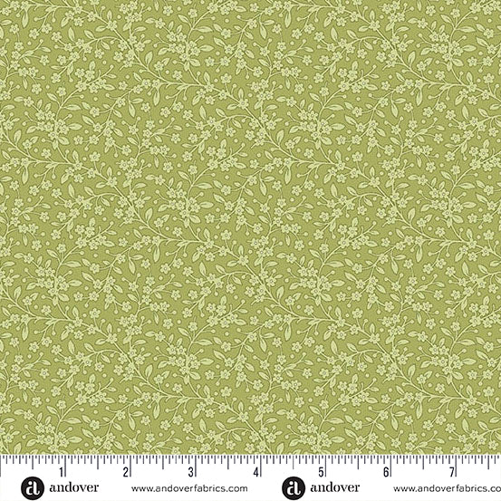 Petite Beehive Grass Petals A1317G by Renee Nanneman for Andover Fabrics (Sold in 25cm increments)