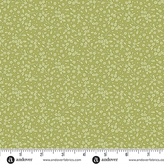 Petite Beehive Grass Petals A1317G by Renee Nanneman for Andover Fabrics (Sold in 25cm increments)