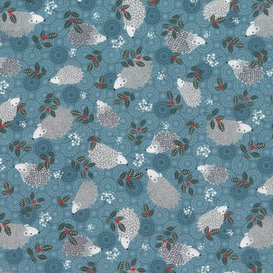 Winter Moonlight Hedgehog 81220-103 by Nutex fabrics (sold in 25cm increments)