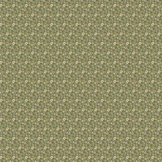 Fairy Garden Flower Field Green 8200112 by Lynette Anderson for Nutex fabrics (sold in 25cm increments)