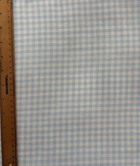 Gingham Double Gauze Light Blue by Sevenberry (sold in 25cm increments)