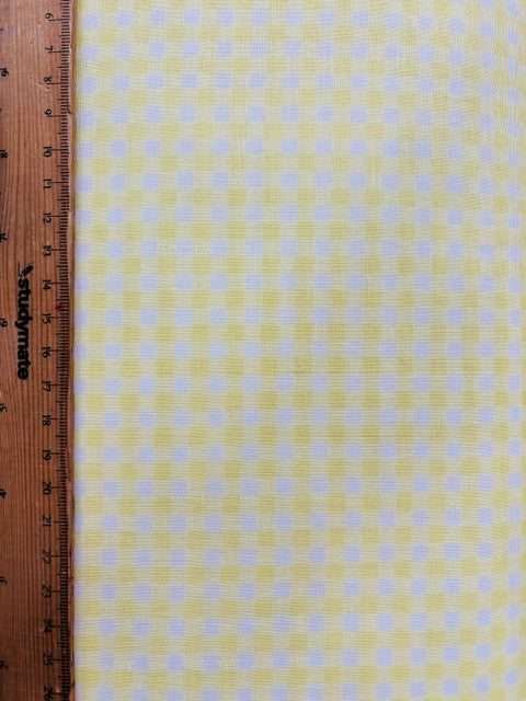 Gingham Double Gauze Yellow by Sevenberry (sold in 25cm increments)
